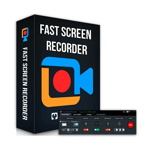 Free Download Fast Screen Recorder v2.1.0.19 Multilingual + Portable edition Pre-Patched