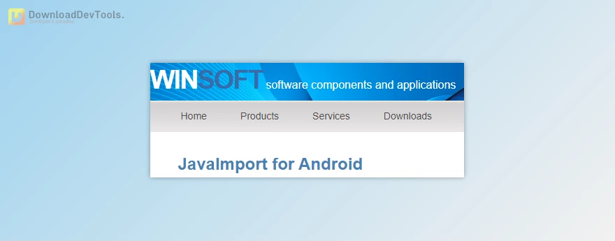 Winsoft JavaImport for Android
