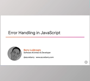 Error Handling in JavaScript - Barry Luijbregts