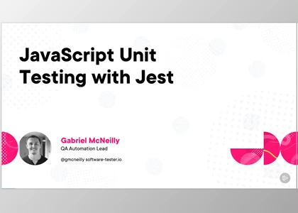 JavaScript Unit Testing with Jest - Gabriel McNeilly