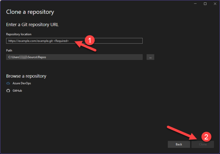How to Clone Git Repository in Visual Studio 2022?