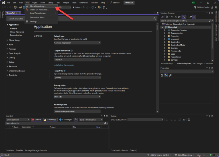 How to Clone Git Repository in Visual Studio 2022?