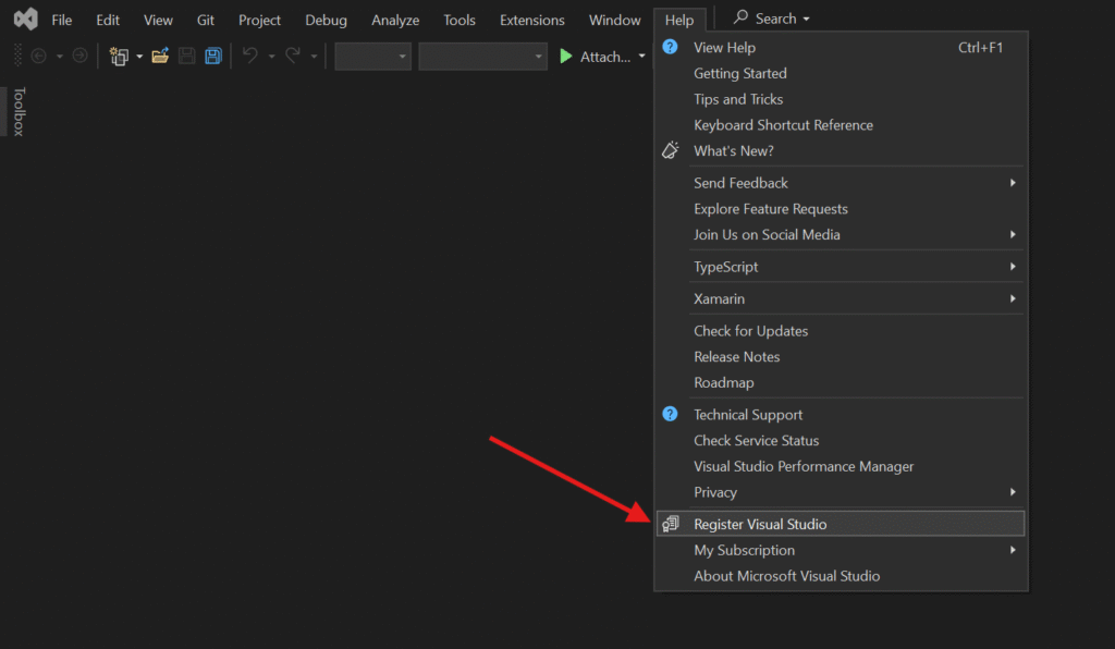 Activating Visual Studio 2022 Enterprise