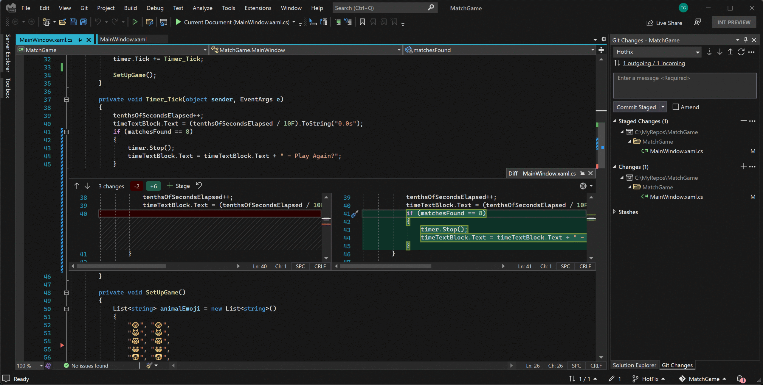 Line Staging in Git