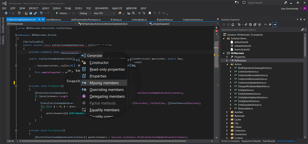 ReSharper in Visual Studio
