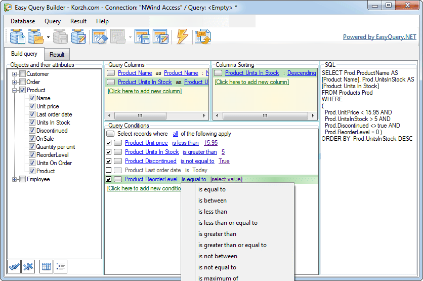 Download Korzh EasyQuery .Net for WinForms v7.4.1.4 (22 Jan 2026) + CRACK