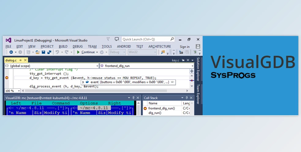 Download SysProgs VisualGDB Ultimate Edition v6.0 R6 v6.0.106.5262 Pre-Activated