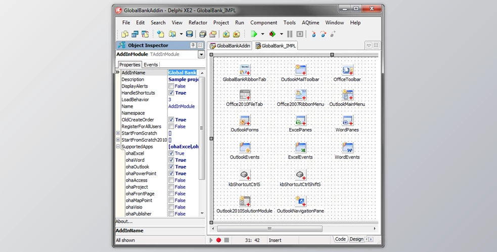 Download Add-in Express for Office and Delphi VCL v9.1.0.1655 for D5-D11 Alexandria Full Source