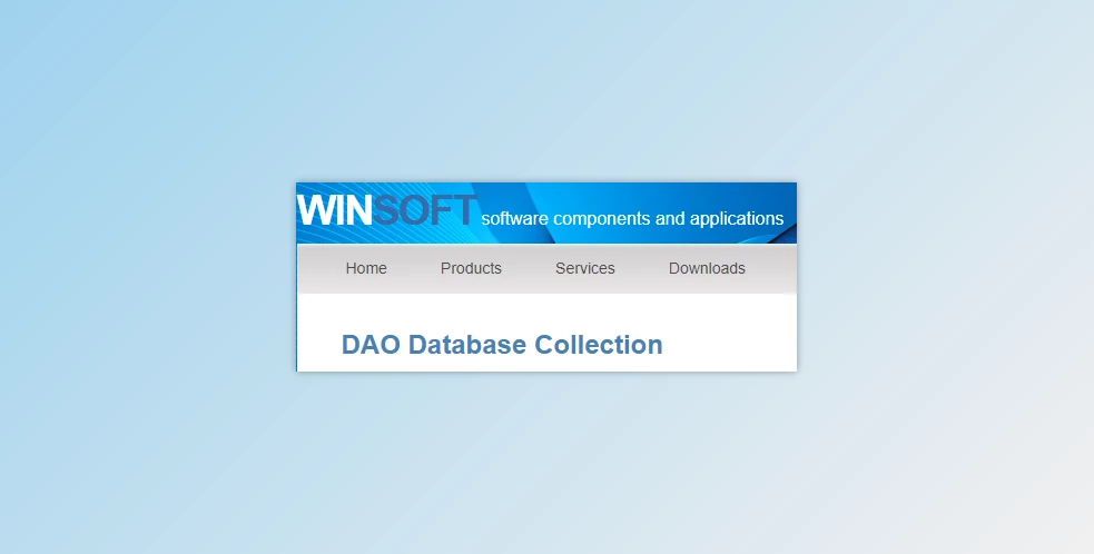 Download Winsoft DAO Database Collection v6.0 for Delphi & CB 5-12 Athens Full Source
