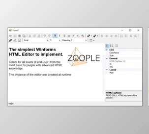Download Zoople HTML Editor .NET for Winforms v2.1.1.271 (20 Sep 2021) + CRACK