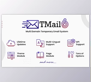 Download TMail v6.3 Multi Domain Temporary Email System Nulled