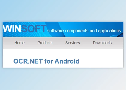 Download Winsoft OCR.NET for Android v2.2 Full Source
