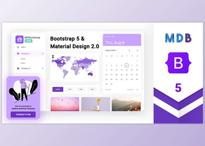 Download MDBootstrap 5 UI Kit Pro Essential v2.0.0