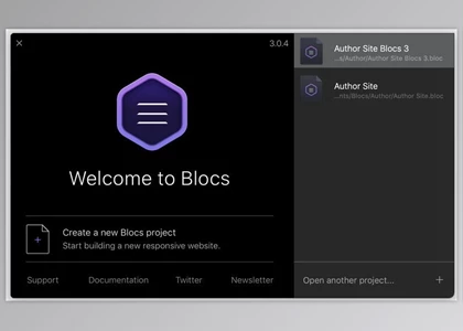 Free Download Blocs Website Builder v3.5.4 Build 367 for macOS Pre-Activated