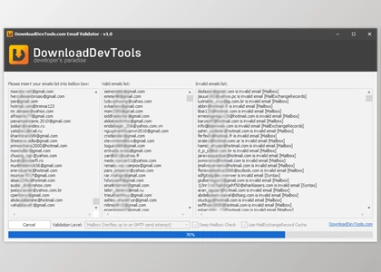 DownloadDevTools.com Email Validator v1.0 (08 Oct 2020) Full Version