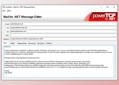 Download Dart PowerTCP Mail for .NET v4.3.13.0 (16 Dec 2020) + CRACK