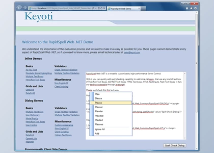 Download Keyoti RapidSpell Web ASP.NET v6.1.0 (WebForms & MVC) Retail + Activation Key