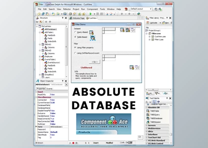 Download Absolute Database v7.96 Multi & Single User for Delphi & C++ Builder 4-12 Athens + Source Code & License Key