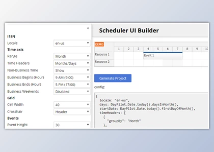 Download DayPilot Pro for JavaScript v2020.4.4766 (15 Nov 2020) + CRACK
