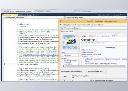 Download iMacros WebBrowser Component for .NET v14.2.5.25 + CRACK