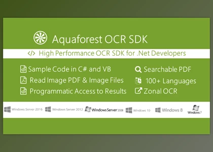 Download Aquaforest OCR SDK v2.10.151008.0 Retail + License Key