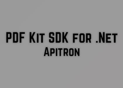 Download Apitron PDF Kit SDK for .Net v2.0.40.0 + CRACK