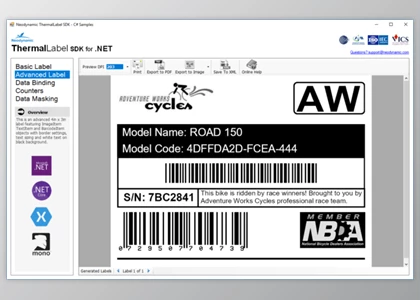 Download Neodynamic ThermalLabel Visual Windows Editor v11.22.301 + CRACK