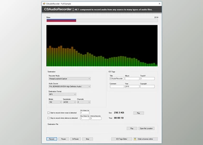 Microncode CSAudioRecorder v1.1.2.0 (21 Apr 2020) + Keygen