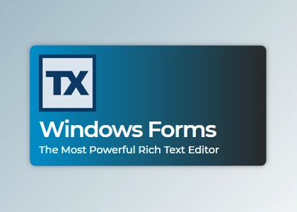 Download TX Text Control .NET for Windows Forms v33.0.0 (06 Aug 2025) + CRACK