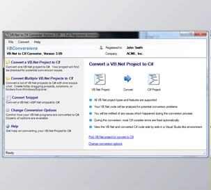 VBConversions VB.Net to C# Converter Pro v5.09 Retail + License Key
