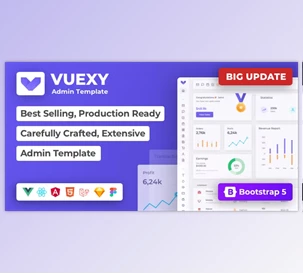 Vuexy v8.1.0 (25 Mar 2022) (VueJS, React, HTML & Laravel Admin Dashboard Template) NULLED