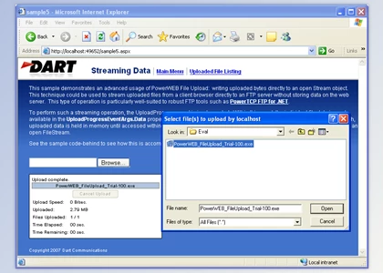 Download Dart PowerWEB File Upload for ASP.NET v4.0.3.2 + Keygen