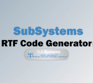 Download SubSystems RTF Code Generator v9.0 for .NET + CRACK