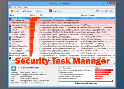 Free Download Security Task Manager v3.2c Multilingual + Portable Edition + CRACK